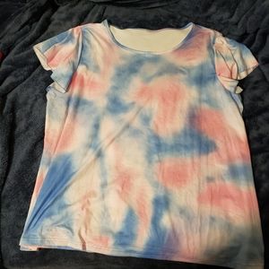 Flowy Sleeve Tie Dye Top